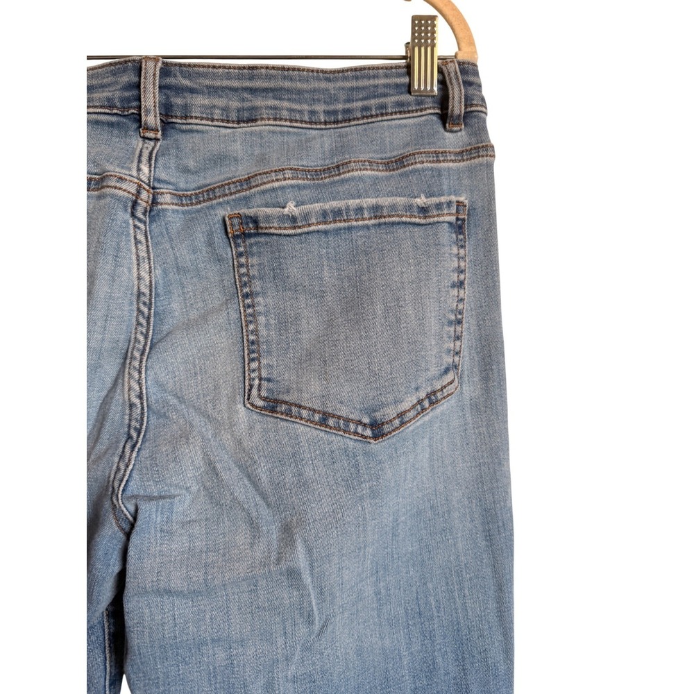 Casual Office Everyday JJill Boyfriend Ankle Straight Leg Jeans Size 8 - Picture 10 of 12